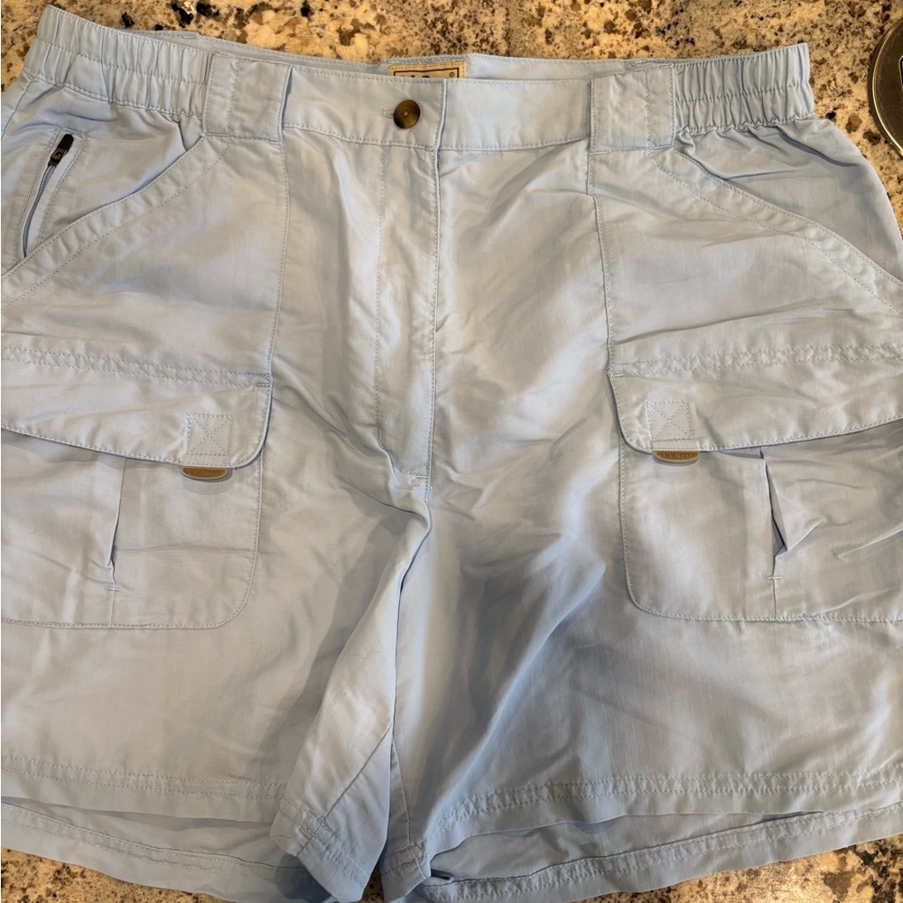 L.L. Bean Light Blue Woman’s Cargo Shorts